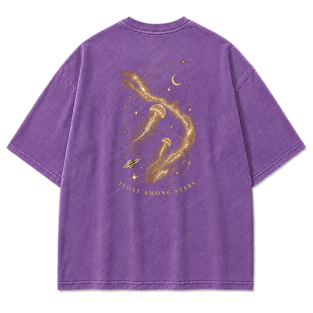 Vintage Celestial Jellyfish Space Print Tee