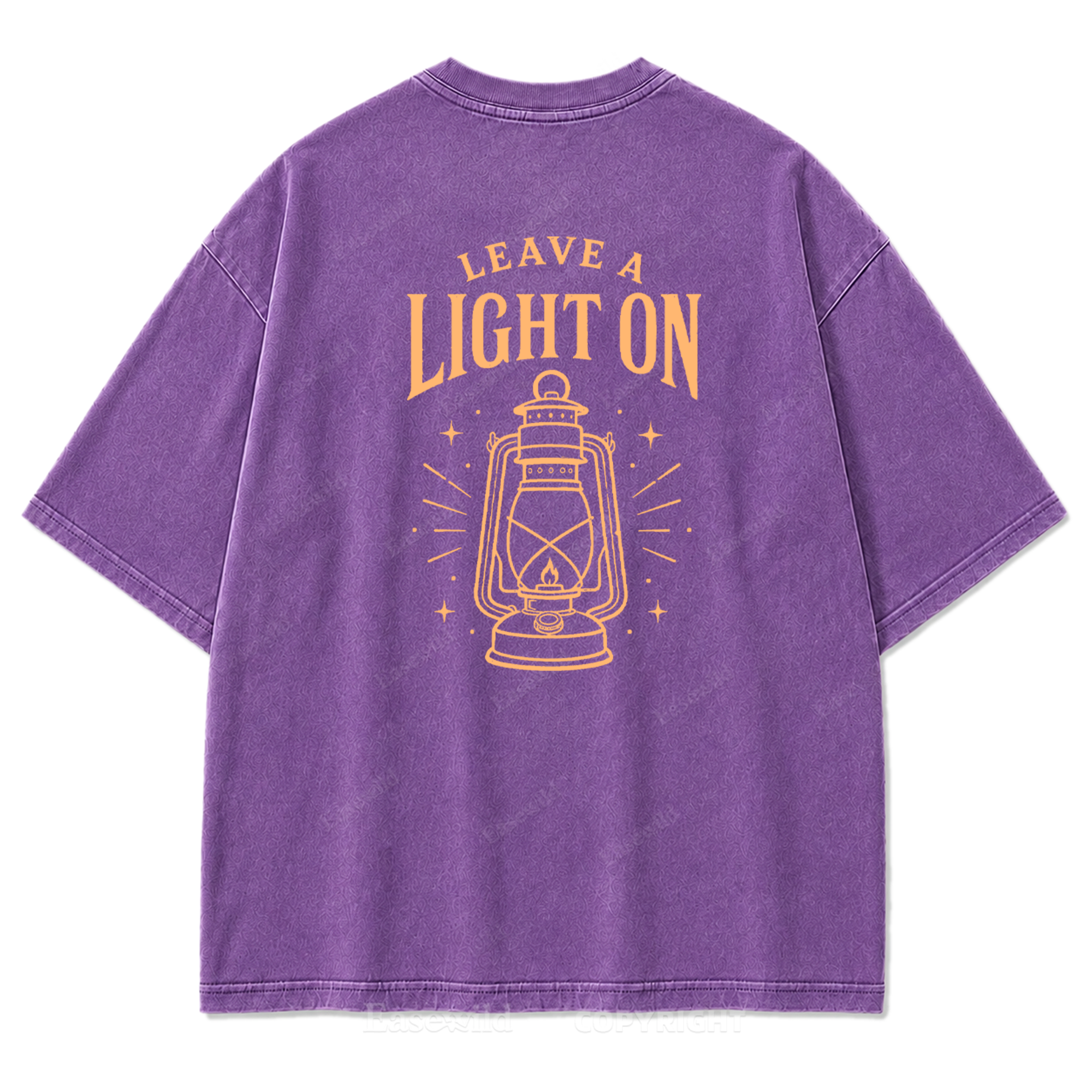 T-Shirt mit „Leave A Light On“-Grafikprint