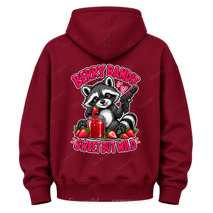 Berry Bandit Sweet But Wild Graphic Hoodie