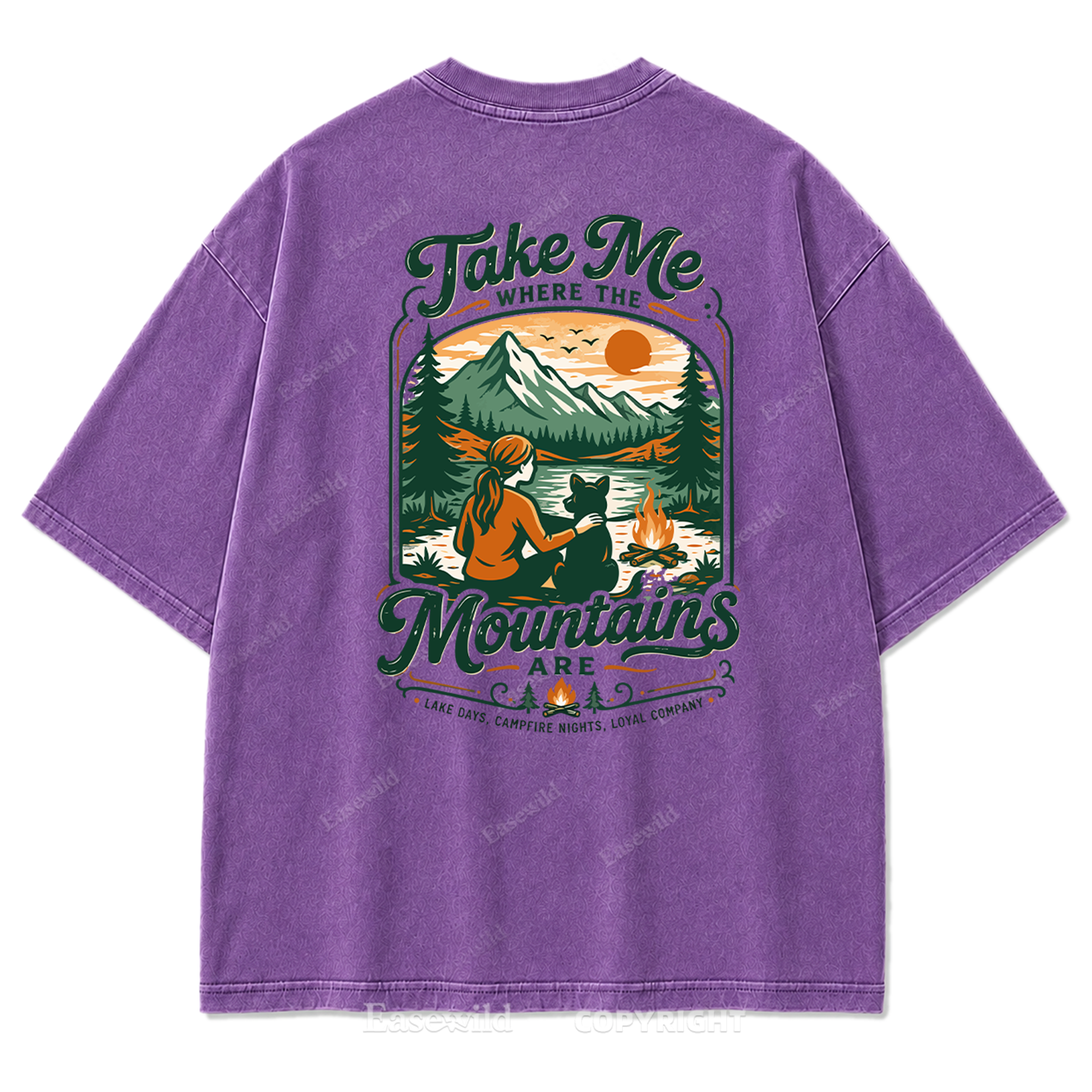 Mountain Days Loyal Company Washed Print Tee