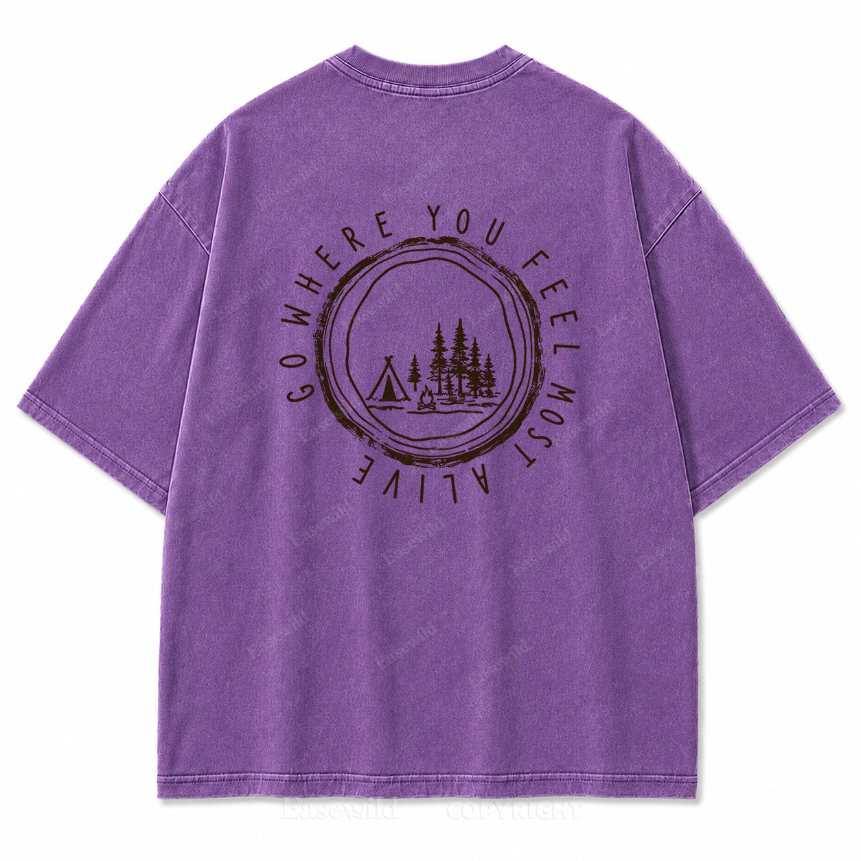 Go Where You Feel Most Alive Outdoor Washed Print Tee