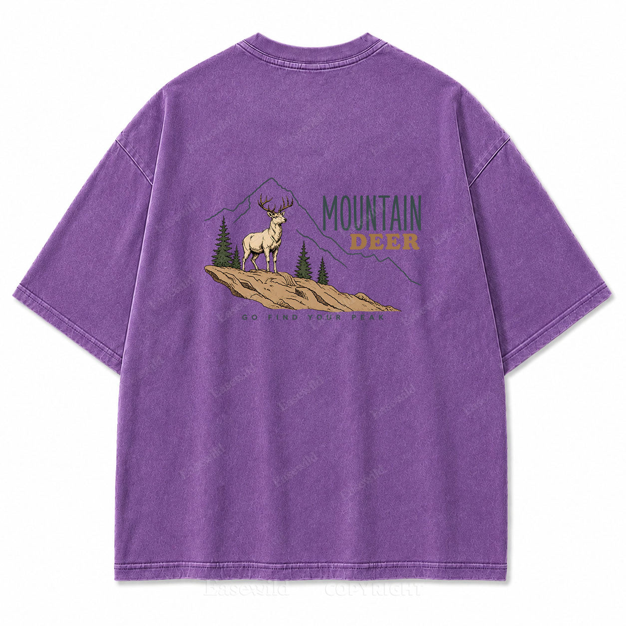 Go Find Your Peak Washed Print Tee