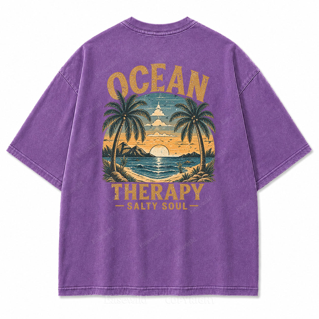 Ocean Therapy Salty Soul Washed Graphic Tee