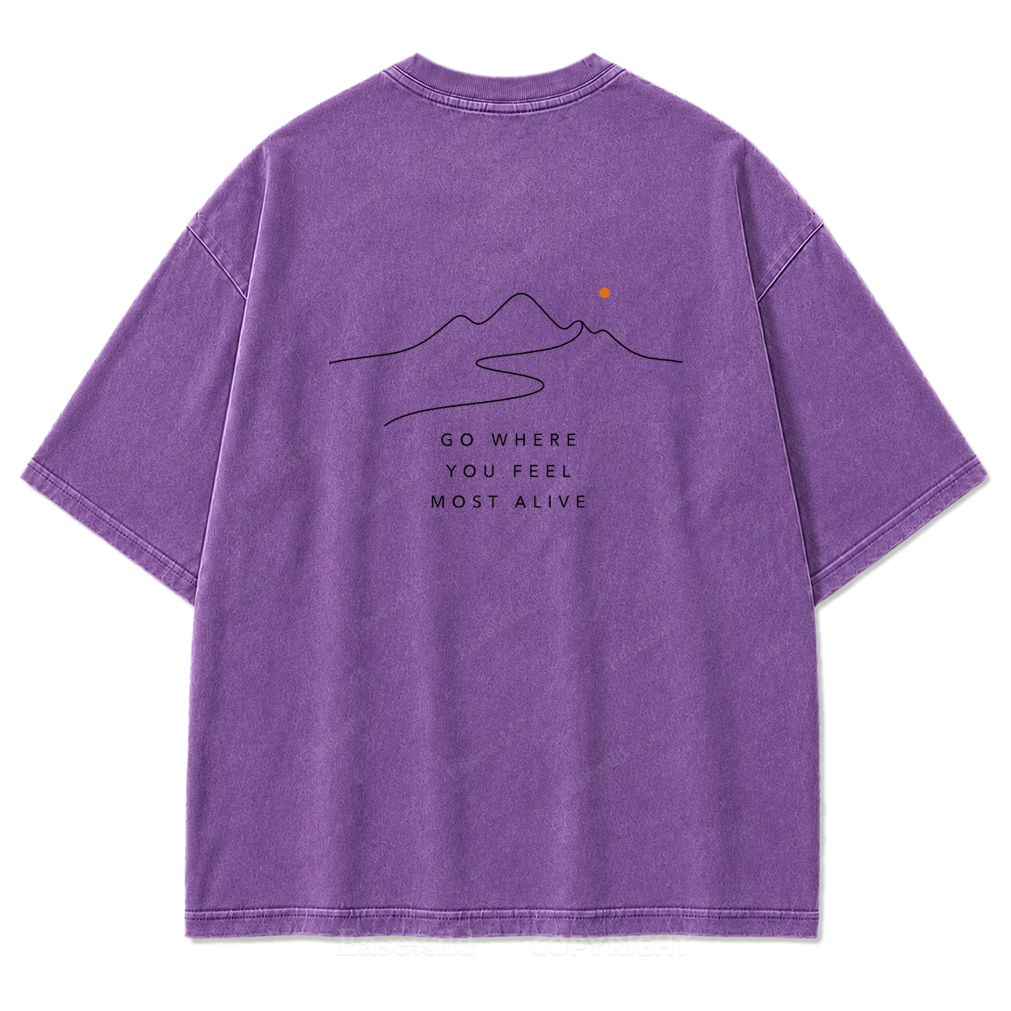 Go Where You Feel Most Alive Washed Print Tee