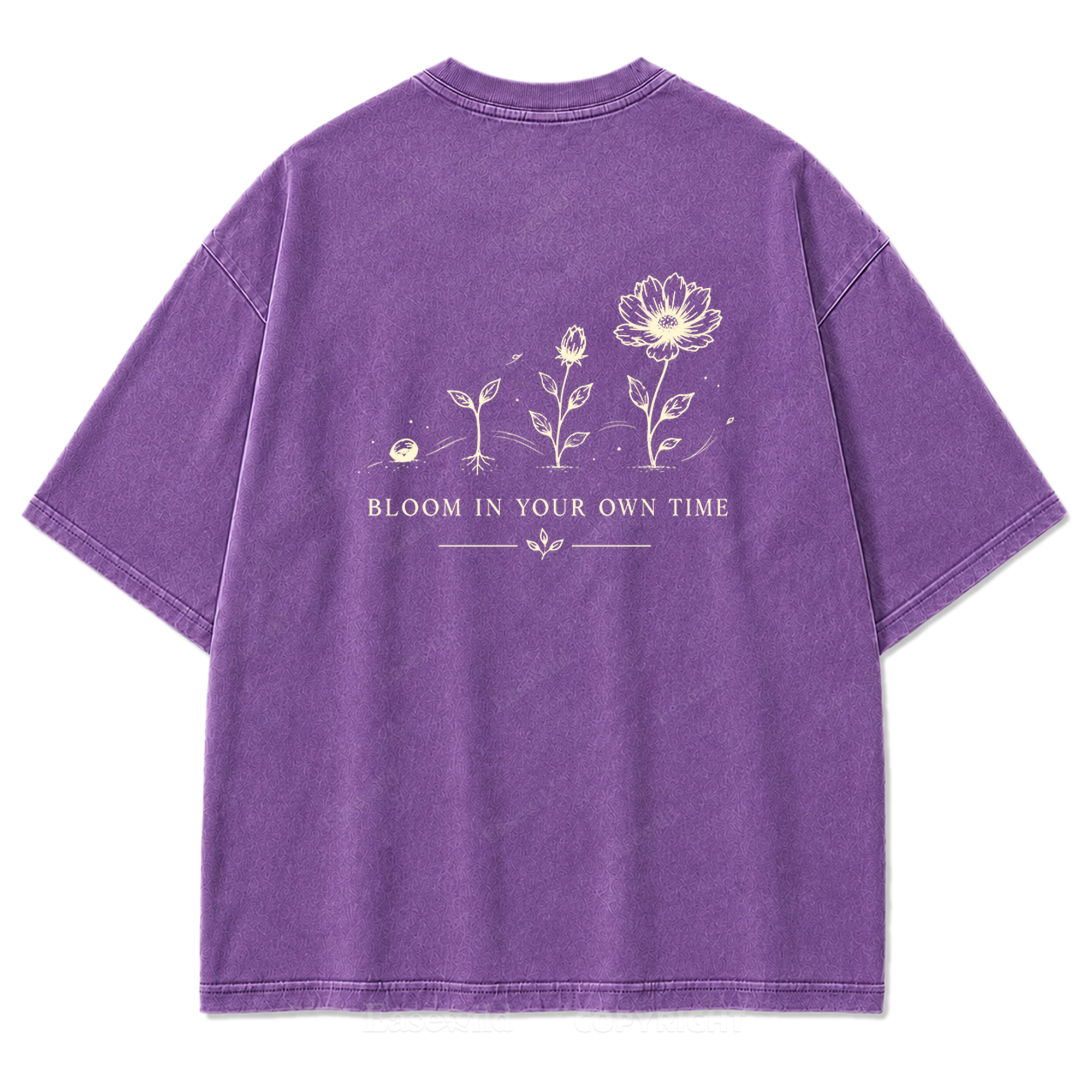 Bloom In Your Own Time Washed Print Tee