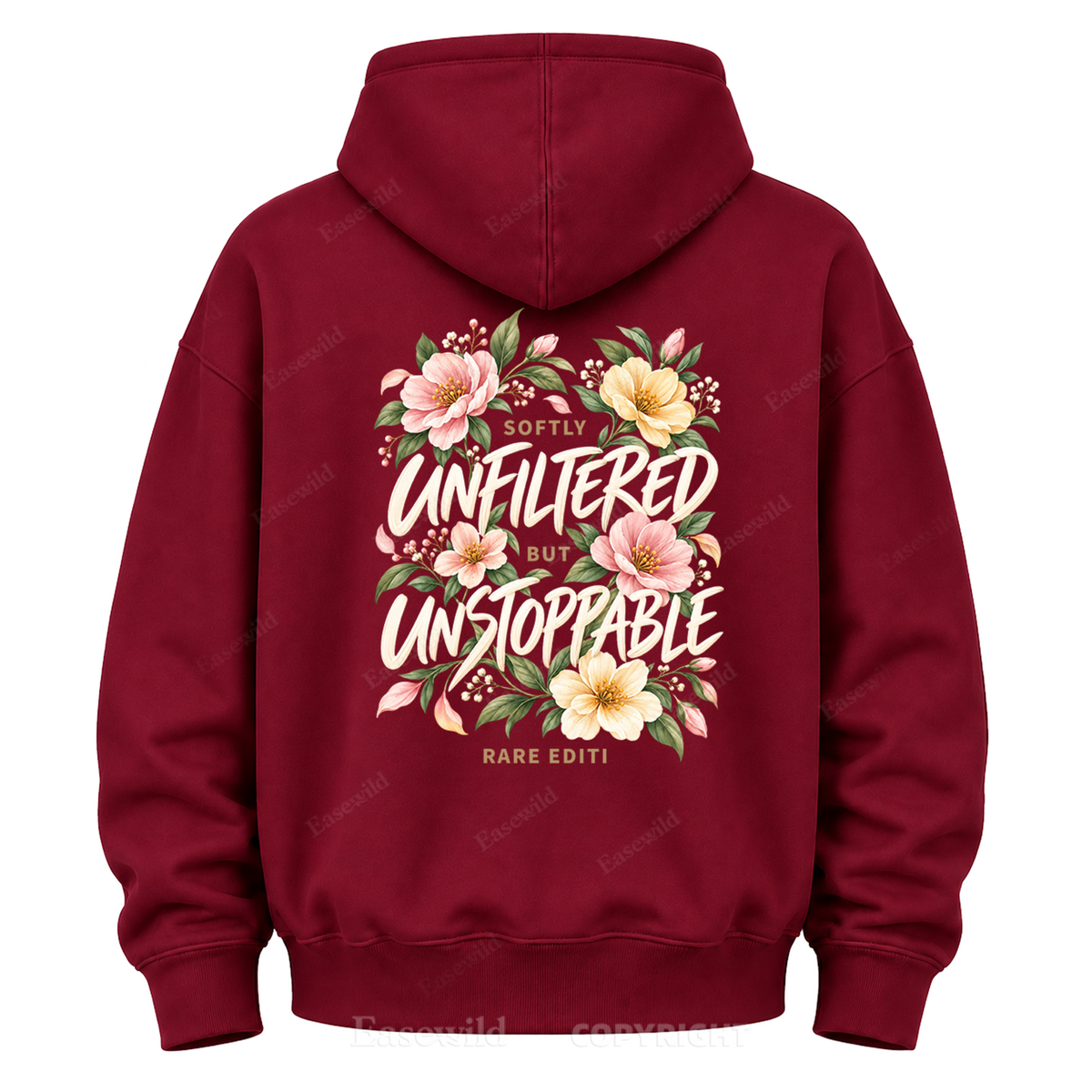 Softly Unfiltered Floral Graphic Hoodie