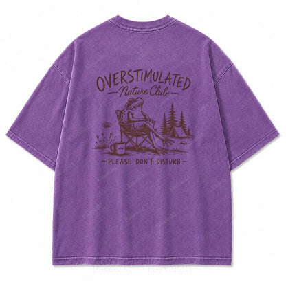 Overstimulated Nature Club Washed Print Tee