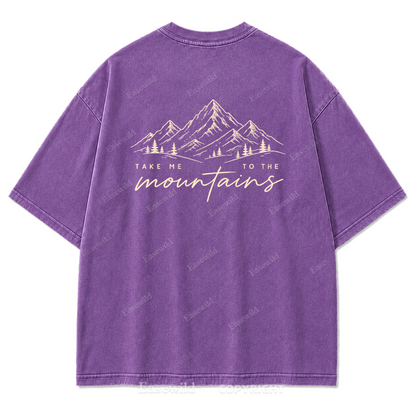 Mountain State of Mind Washed Print Tee