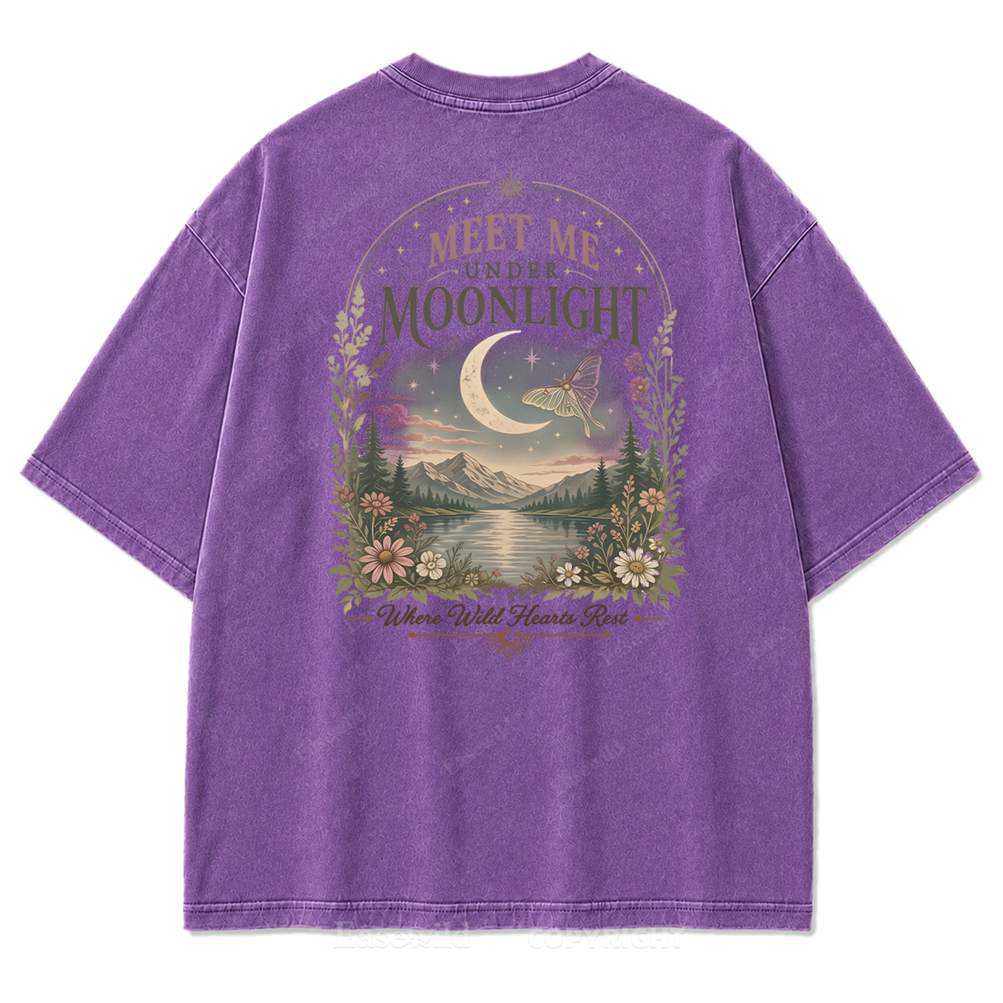 Lunar Lake Wildflower Washed Print Tee