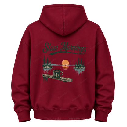 Morgenstunden am See Grafik-Hoodie