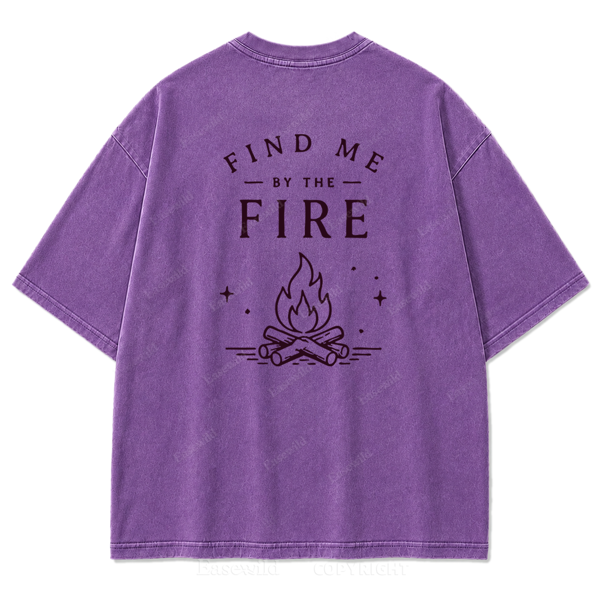 Find Me by the Fire Washed Print Tee