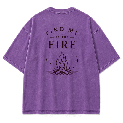Find Me by the Fire Washed Print Tee