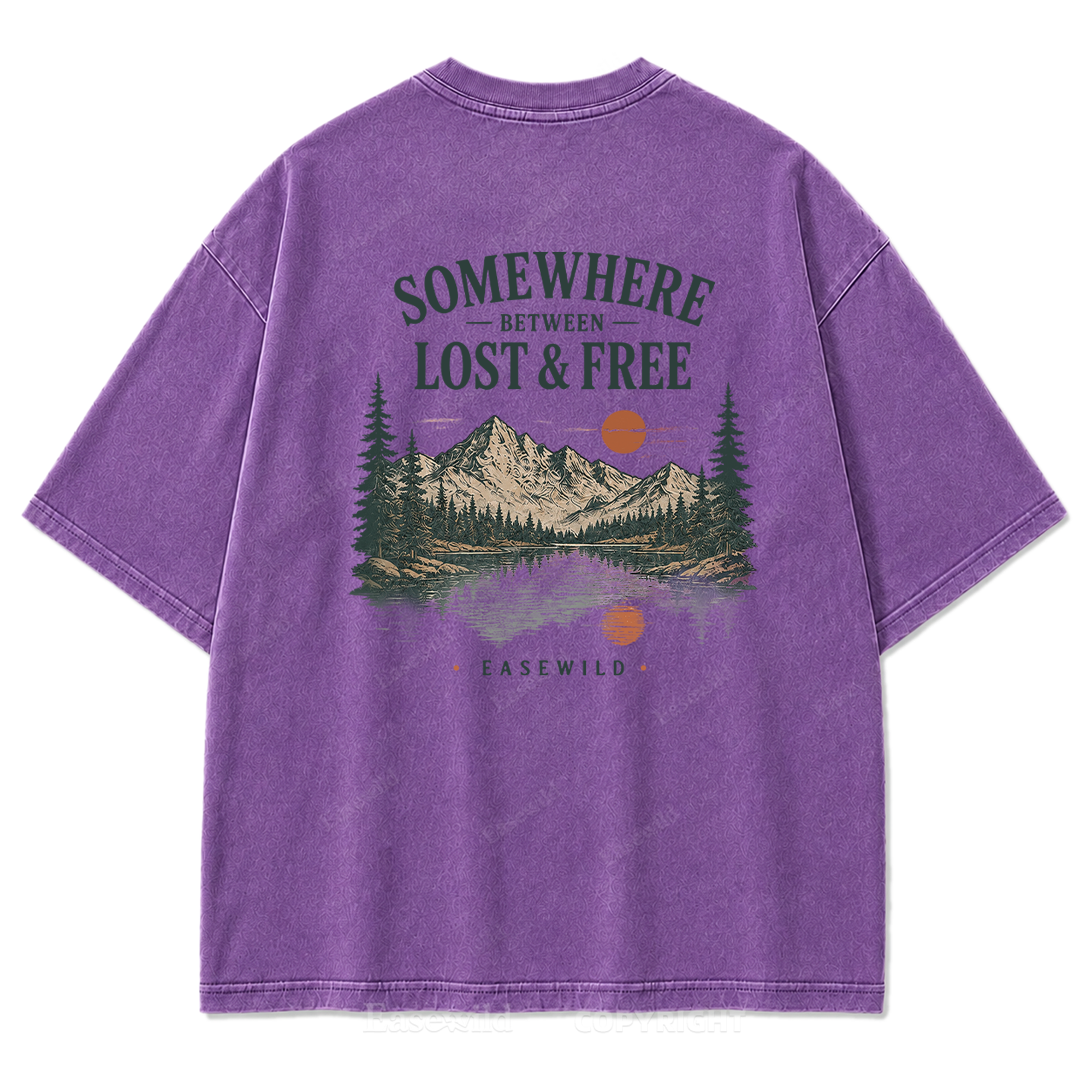 Wilderness Reflections Mountain Washed Print Tee