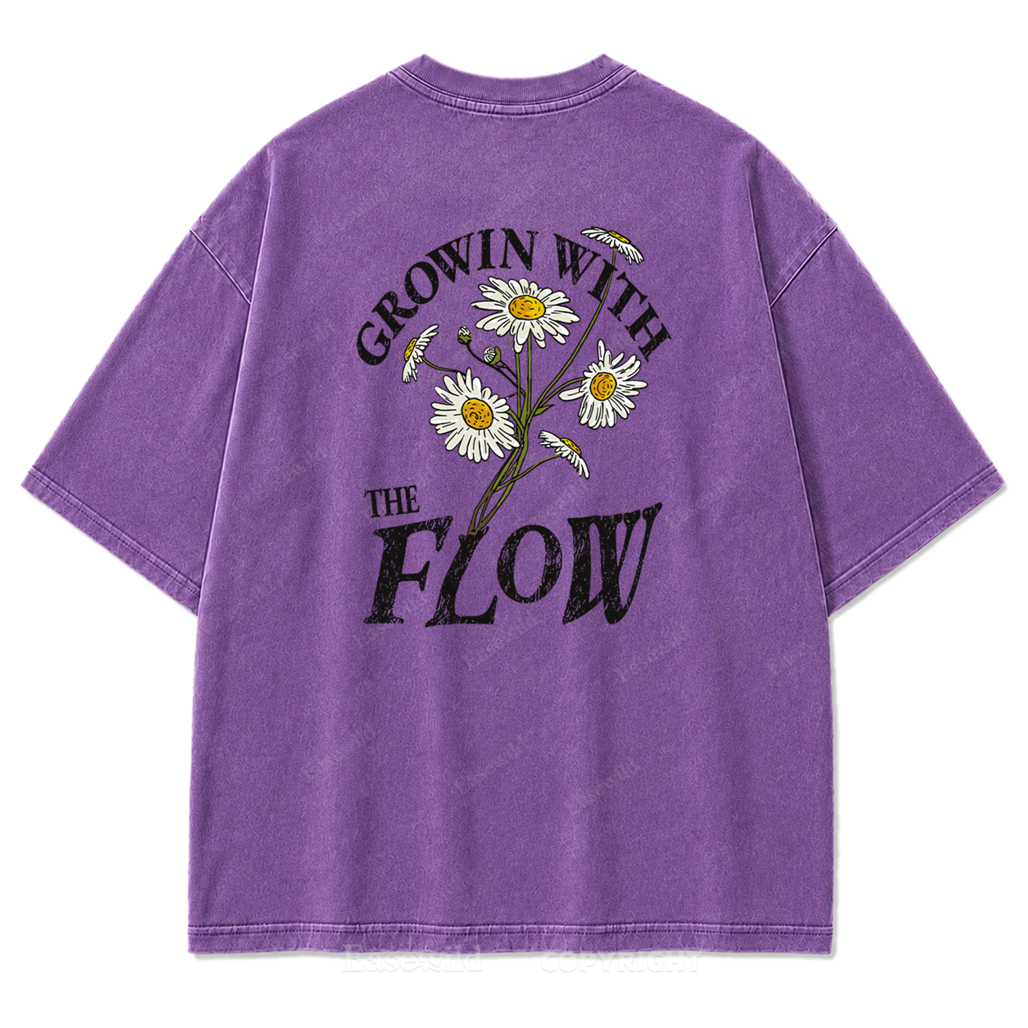 Grow With The Flow Daisy Washed Print Tee