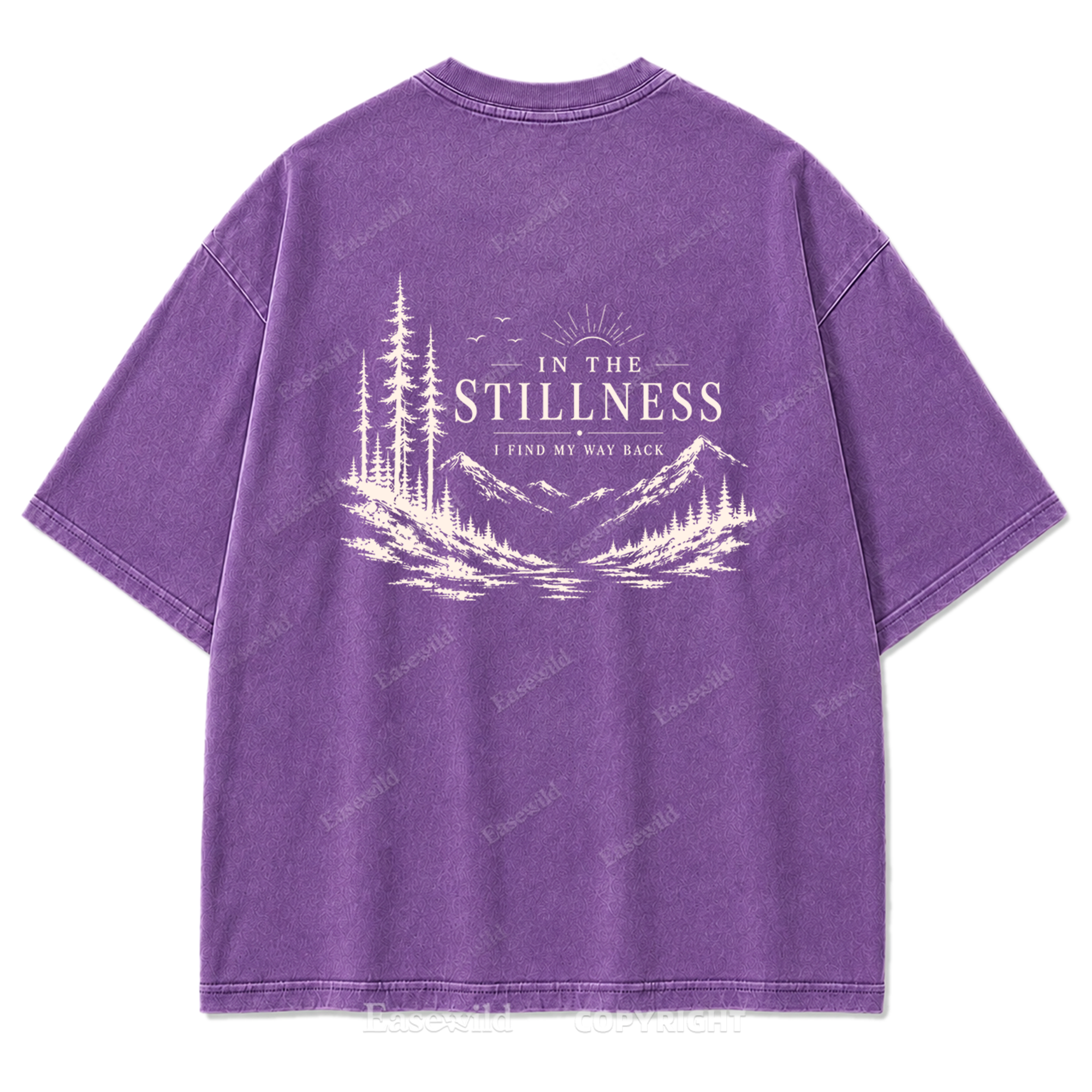 In the Stillness Mountain Washed Print Tee
