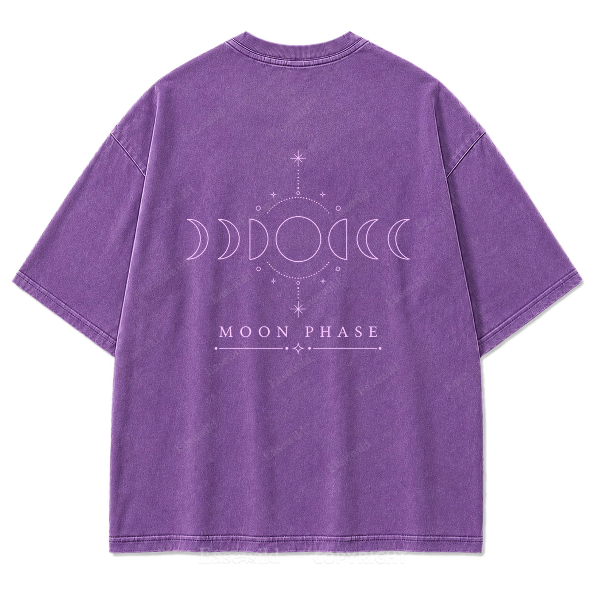 Moon Phase Minimal Washed Print Tee