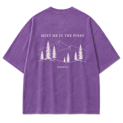 Meet Me in the Pines Washed Print Tee