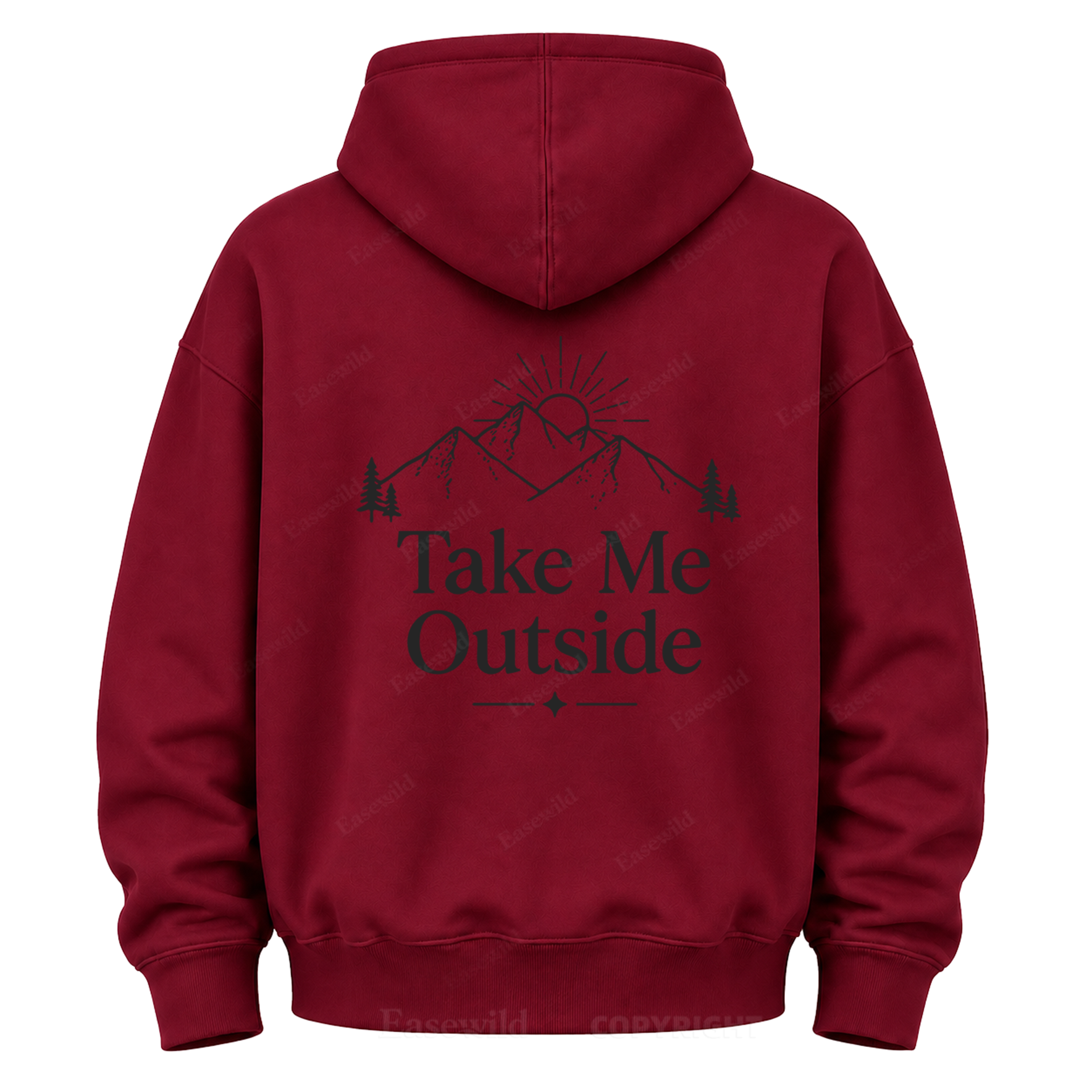 Take Me Outside Mountain Grafik-Kapuzenpullover