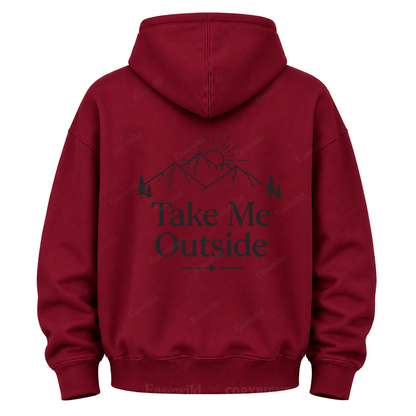Take Me Outside Mountain Grafik-Kapuzenpullover
