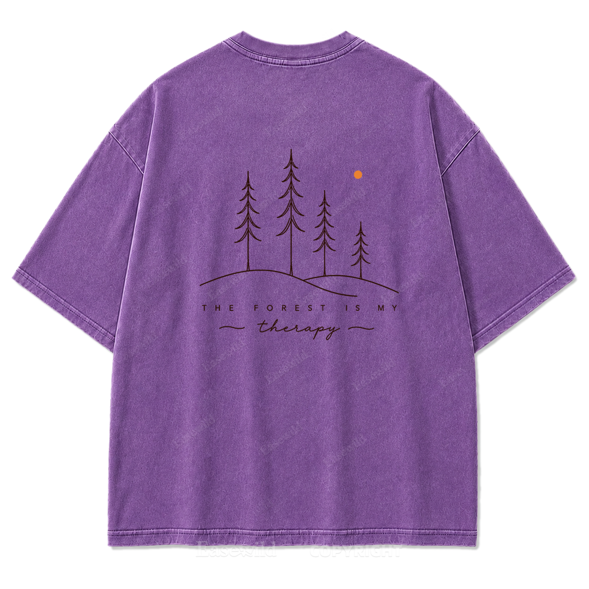 The Forest Is My Therapy Washed Print Tee