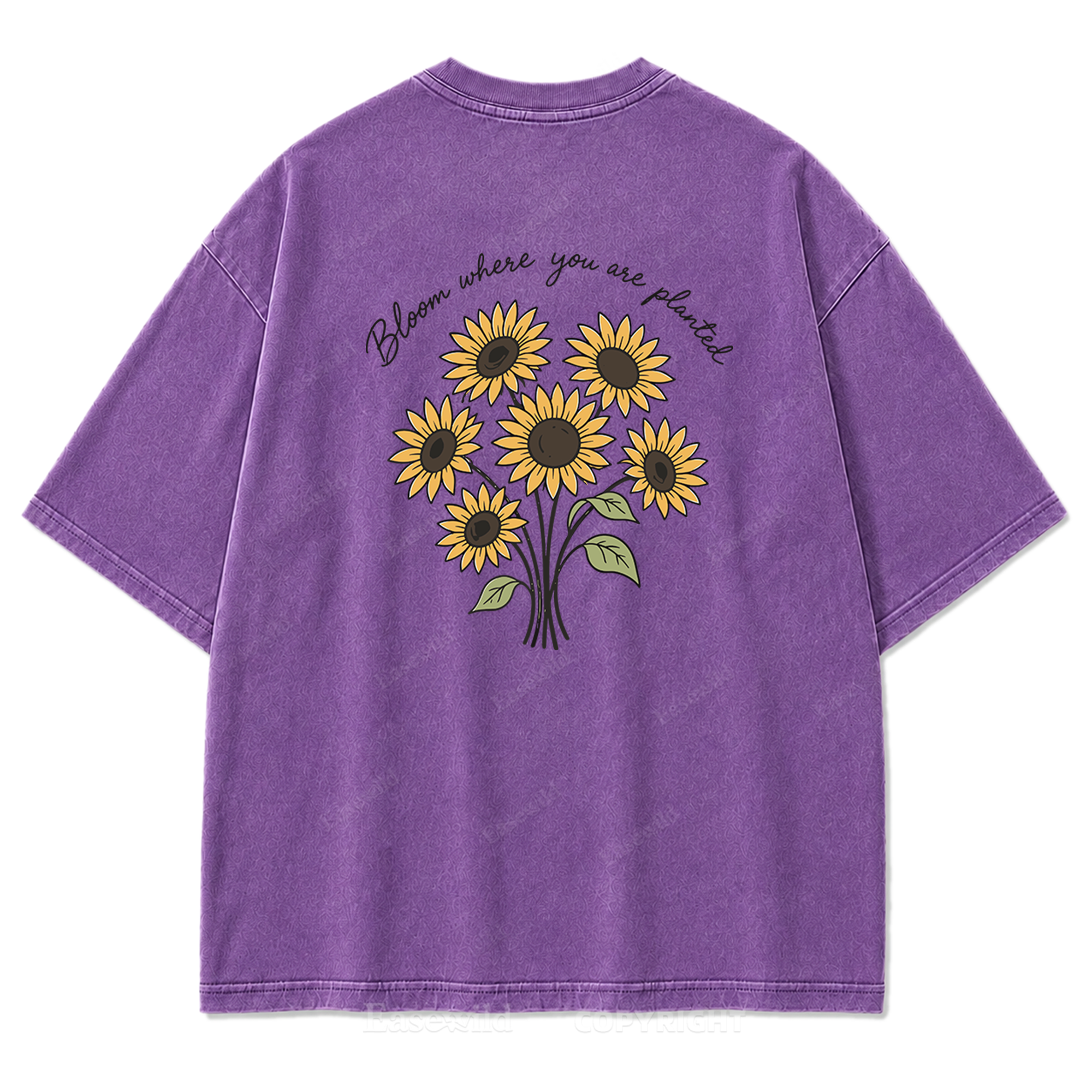 Bloom Where You Are Planted Washed Print Tee