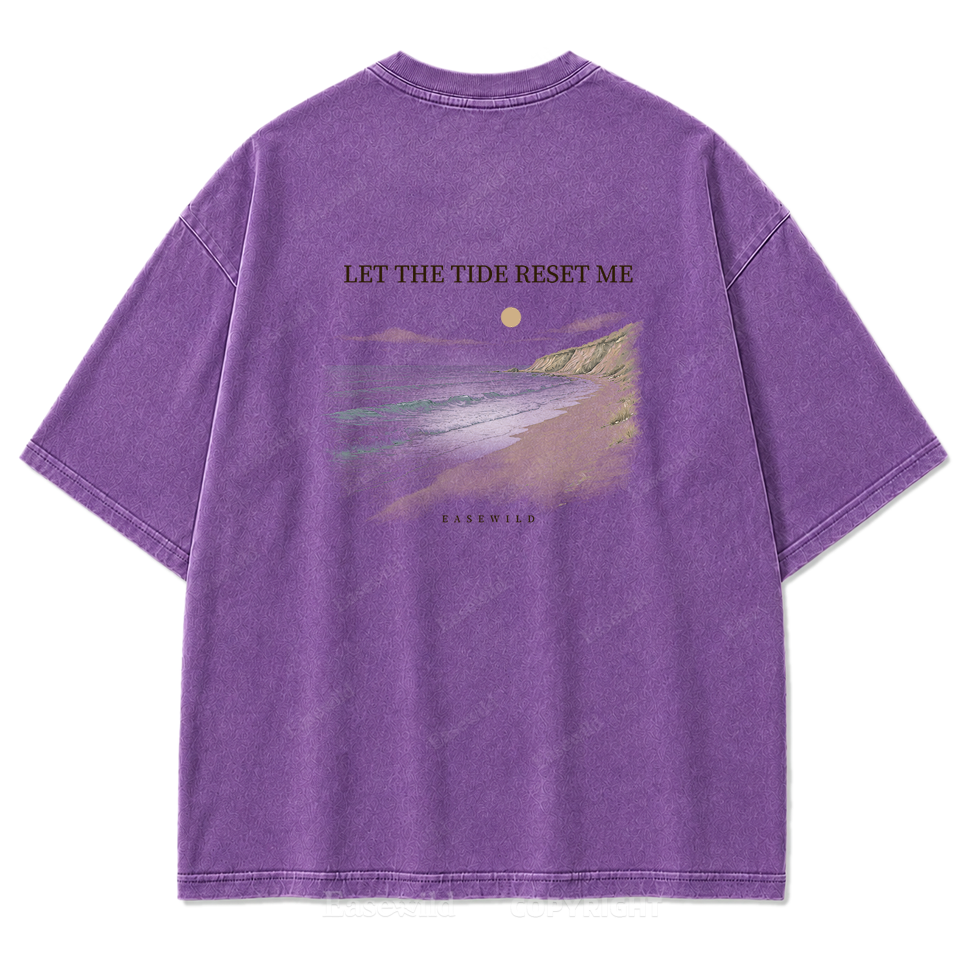 Let the Tide Reset Me Washed Print Tee