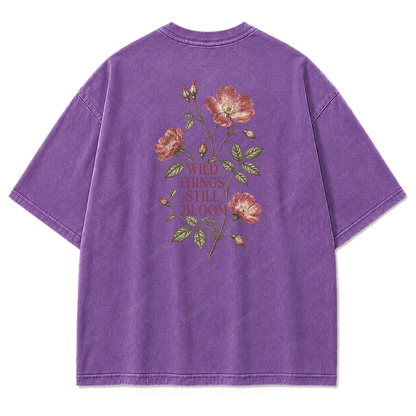 Wild Things Still Bloom Vintage Botanical Tee