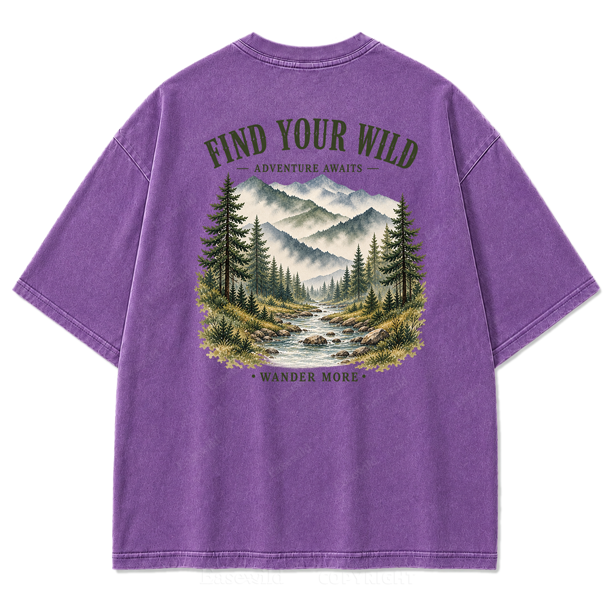 Find Your Wild Mountain Adventure Print Tee