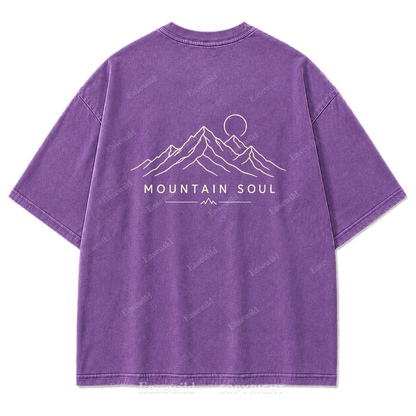 Mountain Soul Minimal Washed Print Tee