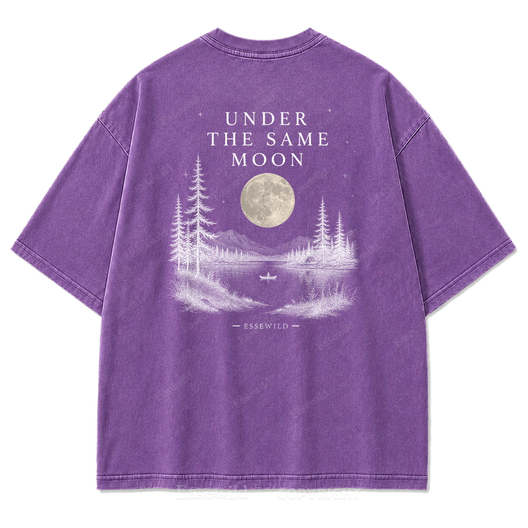 Moonlit Wilderness Washed Print Tee