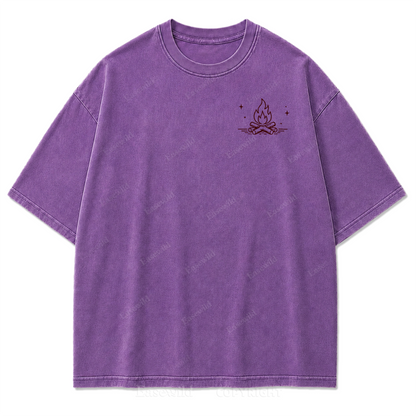Find Me by the Fire Washed Print Tee