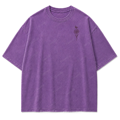 T-Shirt mit Wildblumen-Grafikdruck „Rest Among Wildflowers“