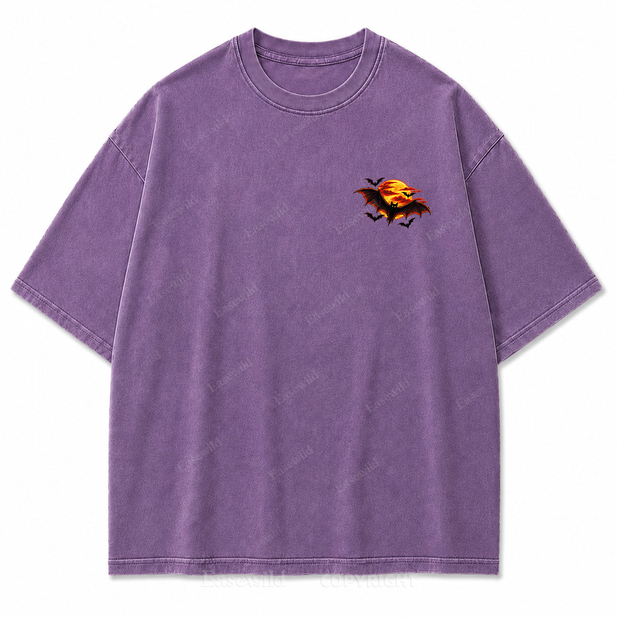 Haunted Nights Halloween Washed Graphic Tee