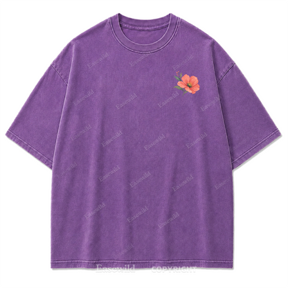 Soft Bloom Floral Washed Print Tee