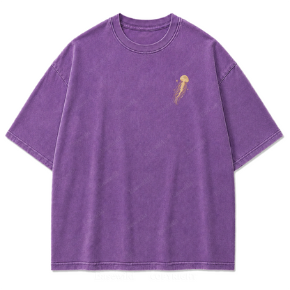 Vintage Celestial Jellyfish Space Print Tee