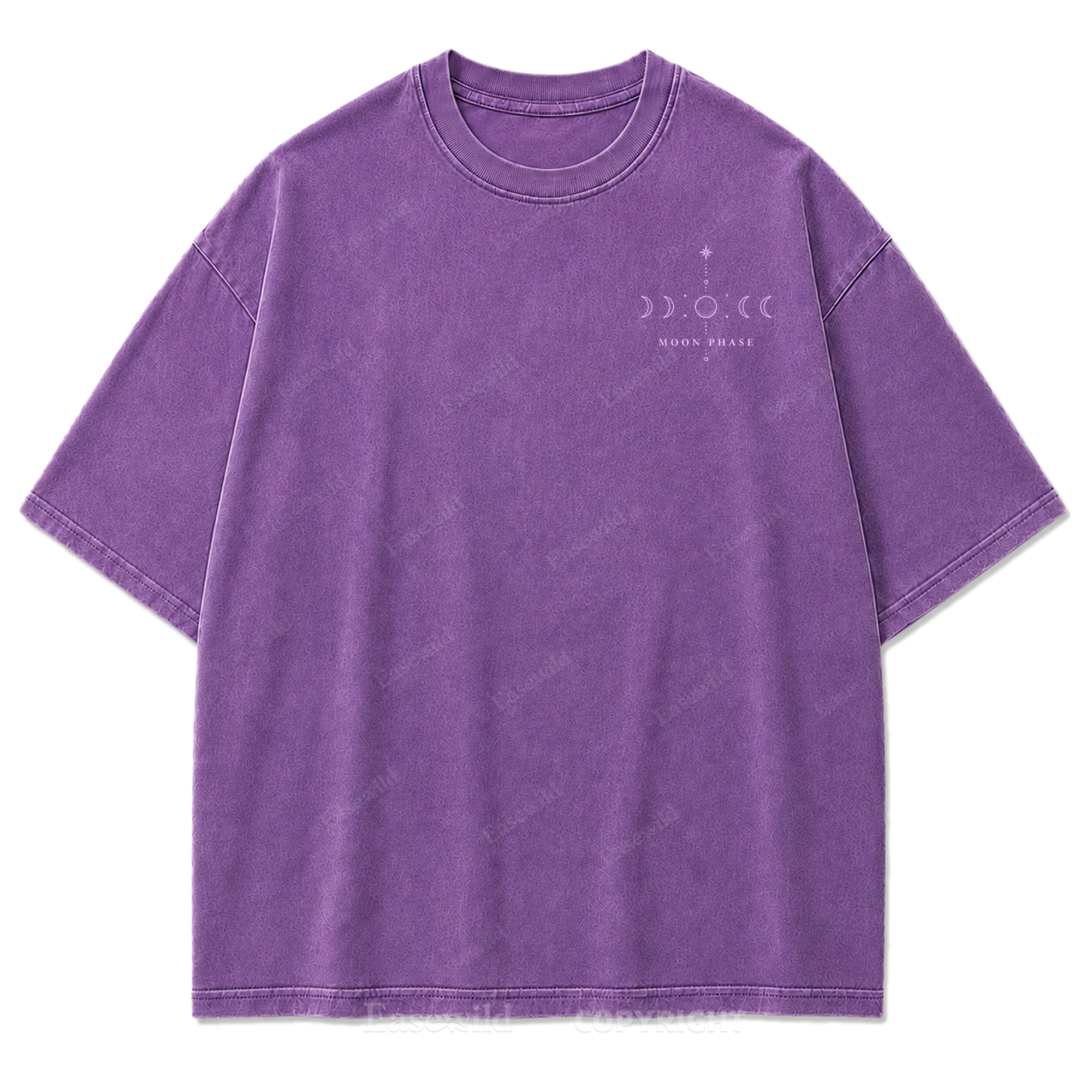 Moon Phase Minimal Washed Print Tee