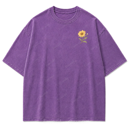 Rooted Yet Free Washed Print Tee