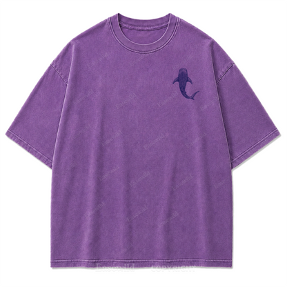 Pacific Whale Shark Washed Print Tee