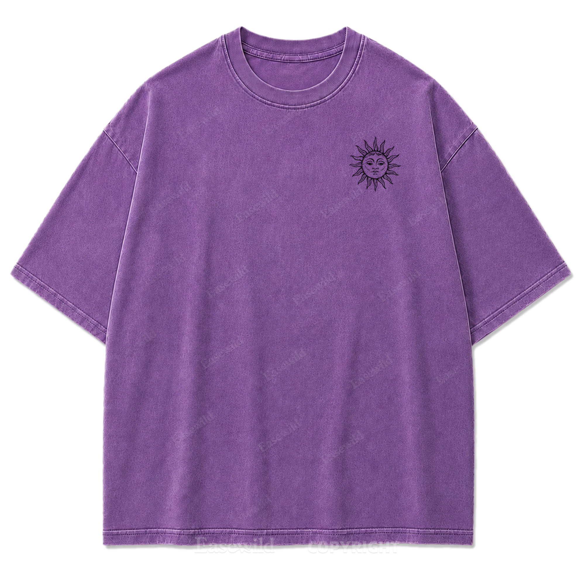 Spiritual Consciousness Sonne & Mond "Washed Print" T-Shirt