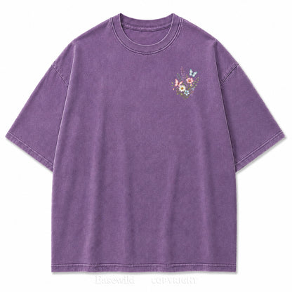 Live Wild Bloom Free Floral Art Print Tee