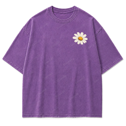 Always Take the Scenic Route Washed Print Tee