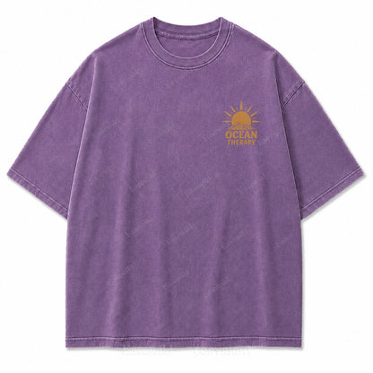 Ocean Therapy Salty Soul Washed Graphic Tee