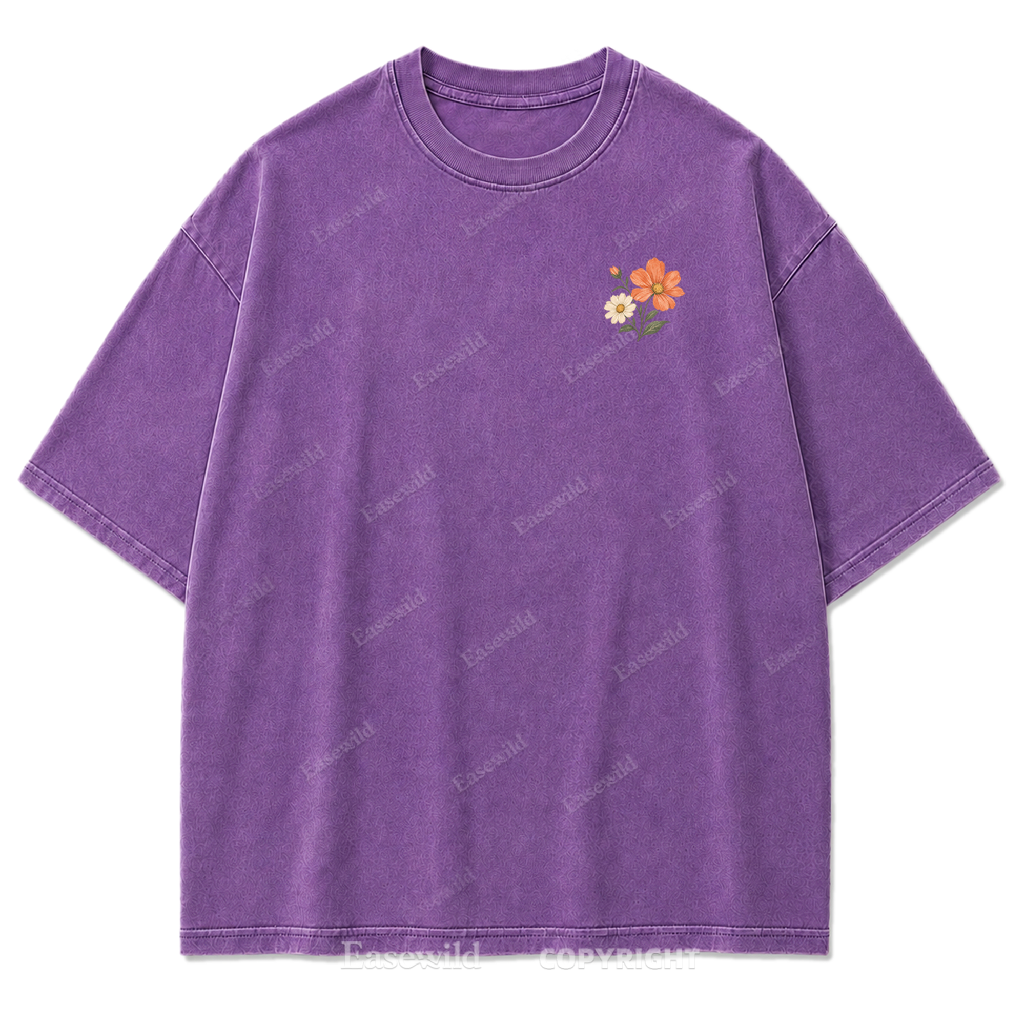 Pastel Wildflower Washed Print Tee