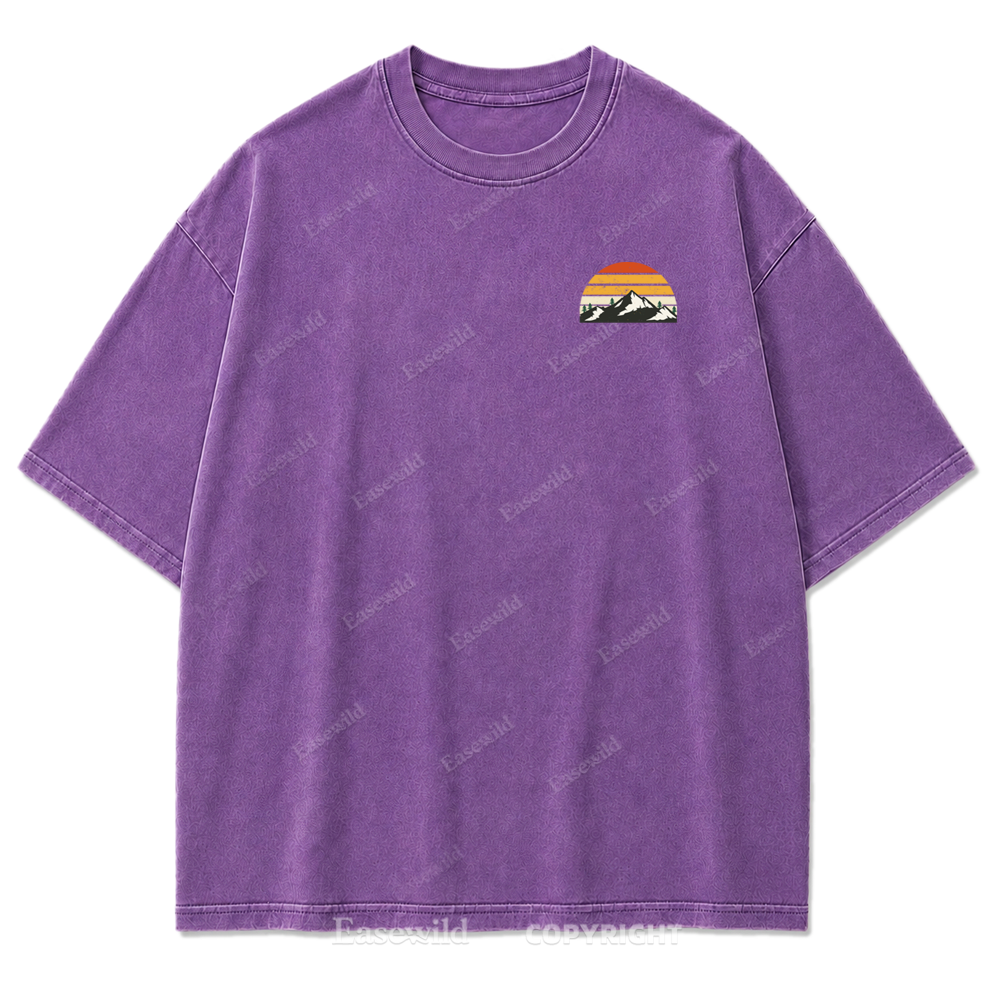 Trail Mood – Take A Hike Washed Print Tee