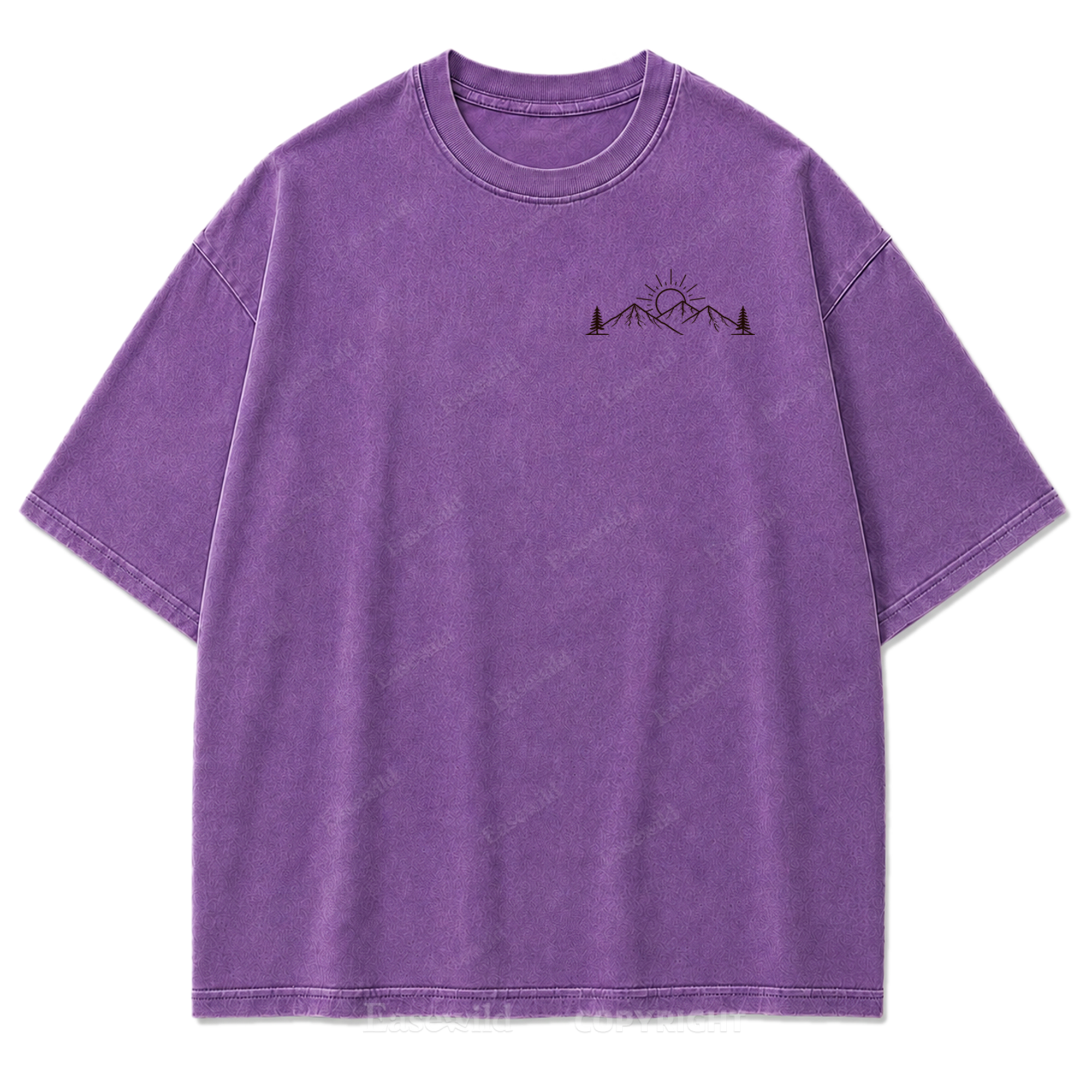 Meet Me Outside Sunrise Washed Print Tee