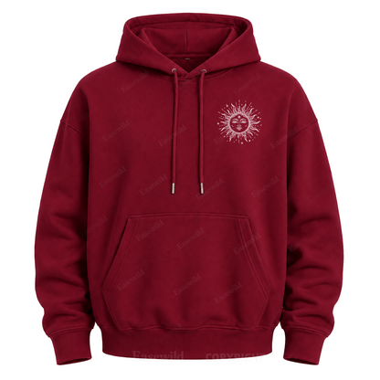 Sonne & Mond "Celestial Washed" Grafik-Kapuzenpullover