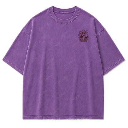 Wild Soul Soft Heart Mushroom Washed Print Tee