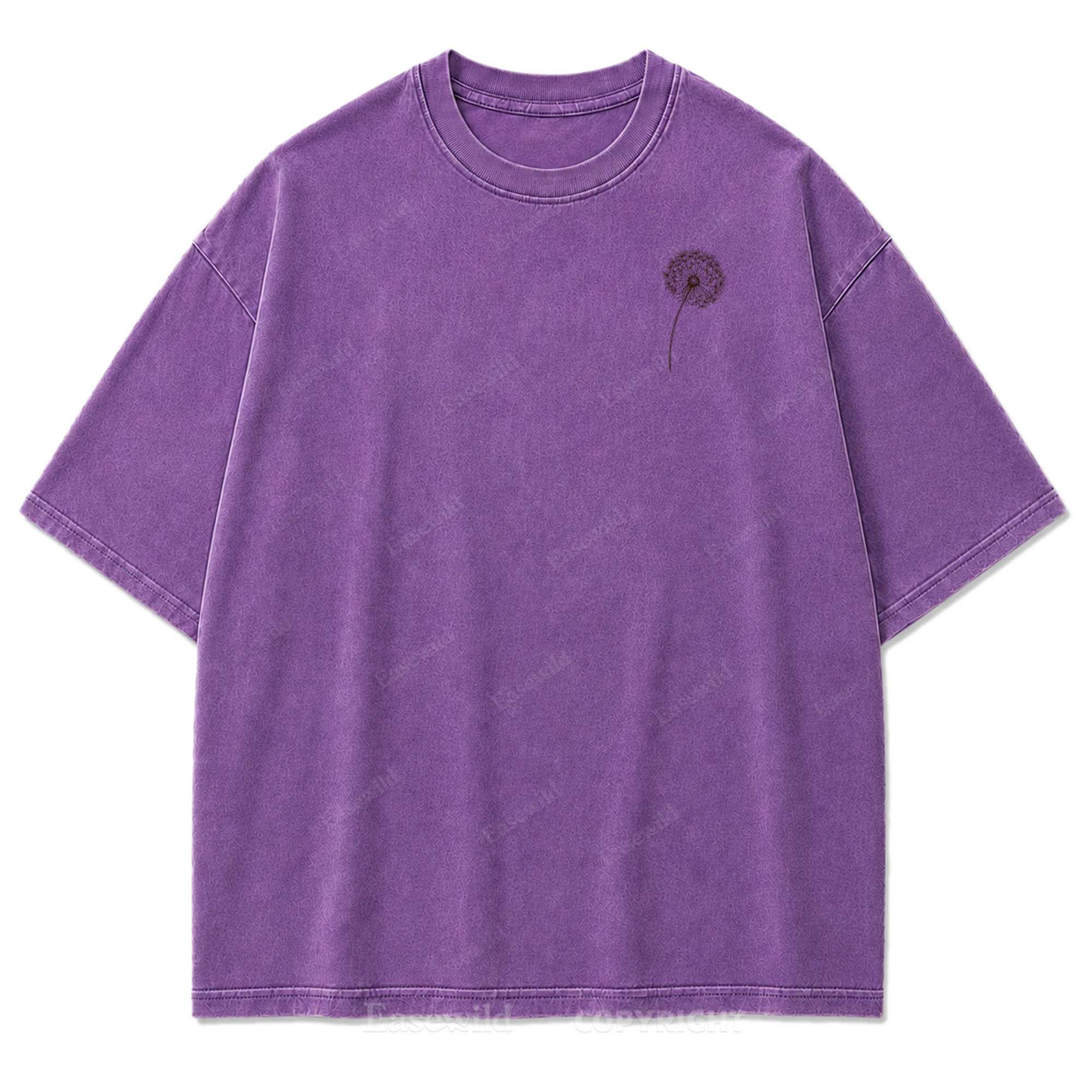 Drifting Wishes Dandelion Washed Print Tee
