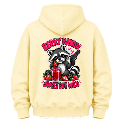 Berry Bandit Sweet But Wild Graphic Hoodie
