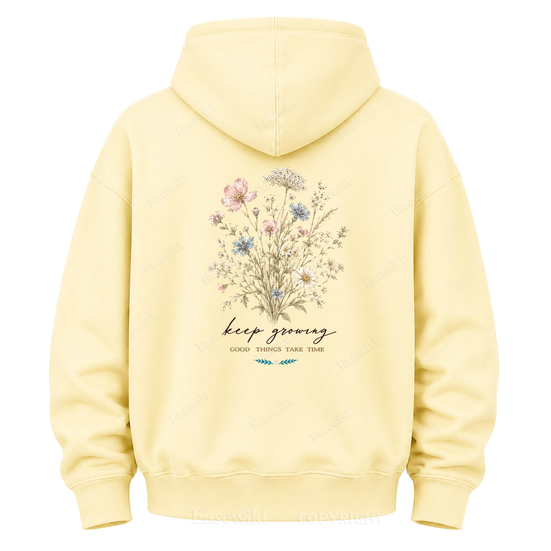 Keep Growing Wildflower Graphic Hoodie